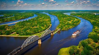 Der Mississippi Fluss: Entdecken Sie Geschichte, Geografie und Kultur des majestätischen Gewässers