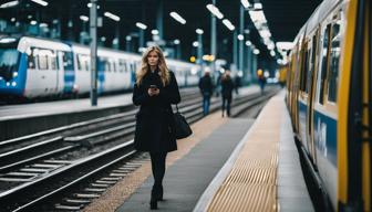 Frau in Hamburg geht auf S-Bahngleise, um in Ruhe zu telefonieren