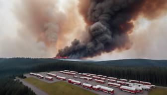 Hunderte Menschen werden mit Bussen vom Brocken wegen Waldbrand im Harz evakuiert