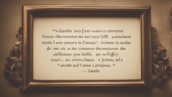 Inspiration und Weisheit: Gandhi Zitate über das Leben