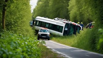 Reisebus kippt in Burg (Spreewald) um – acht Verletzte