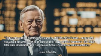 Zitate von Helmut Schmidt über die Zukunft und ihre Bedeutung